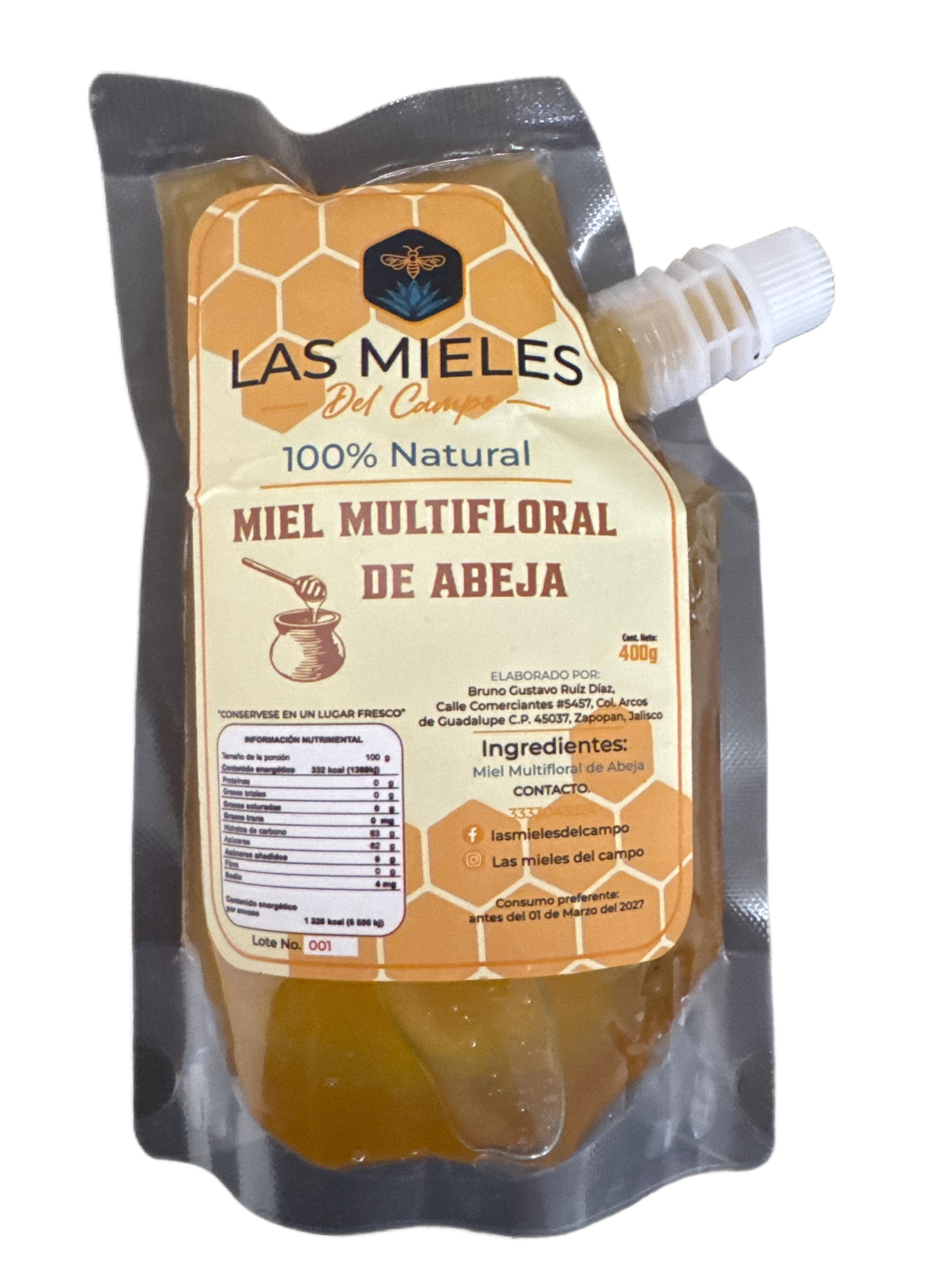 Miel Multifloral de Abeja