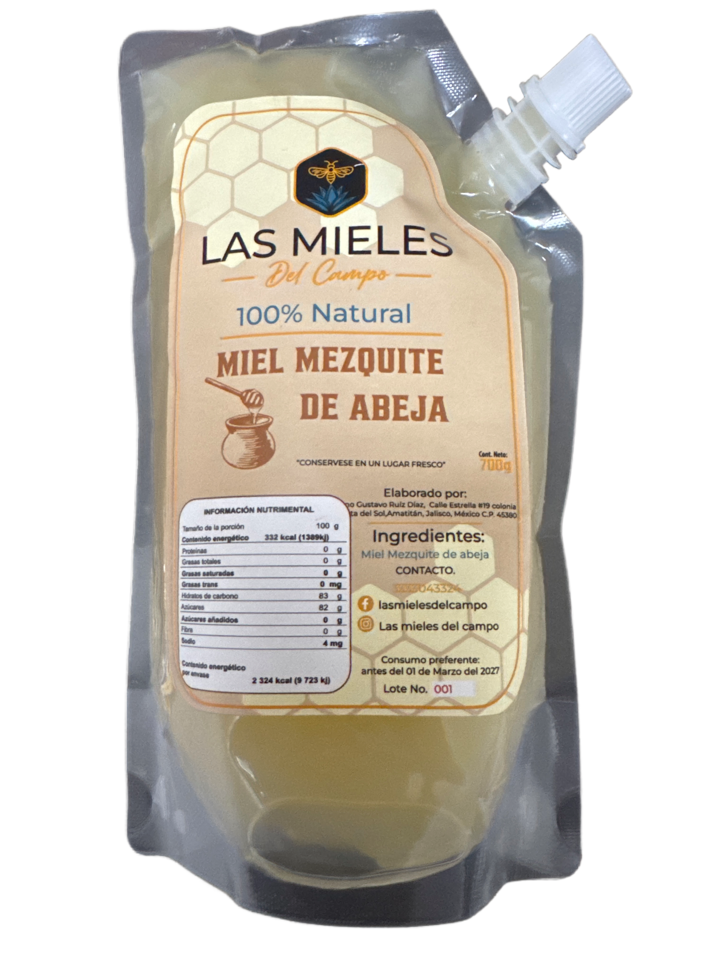 Miel Mezquite de Abeja