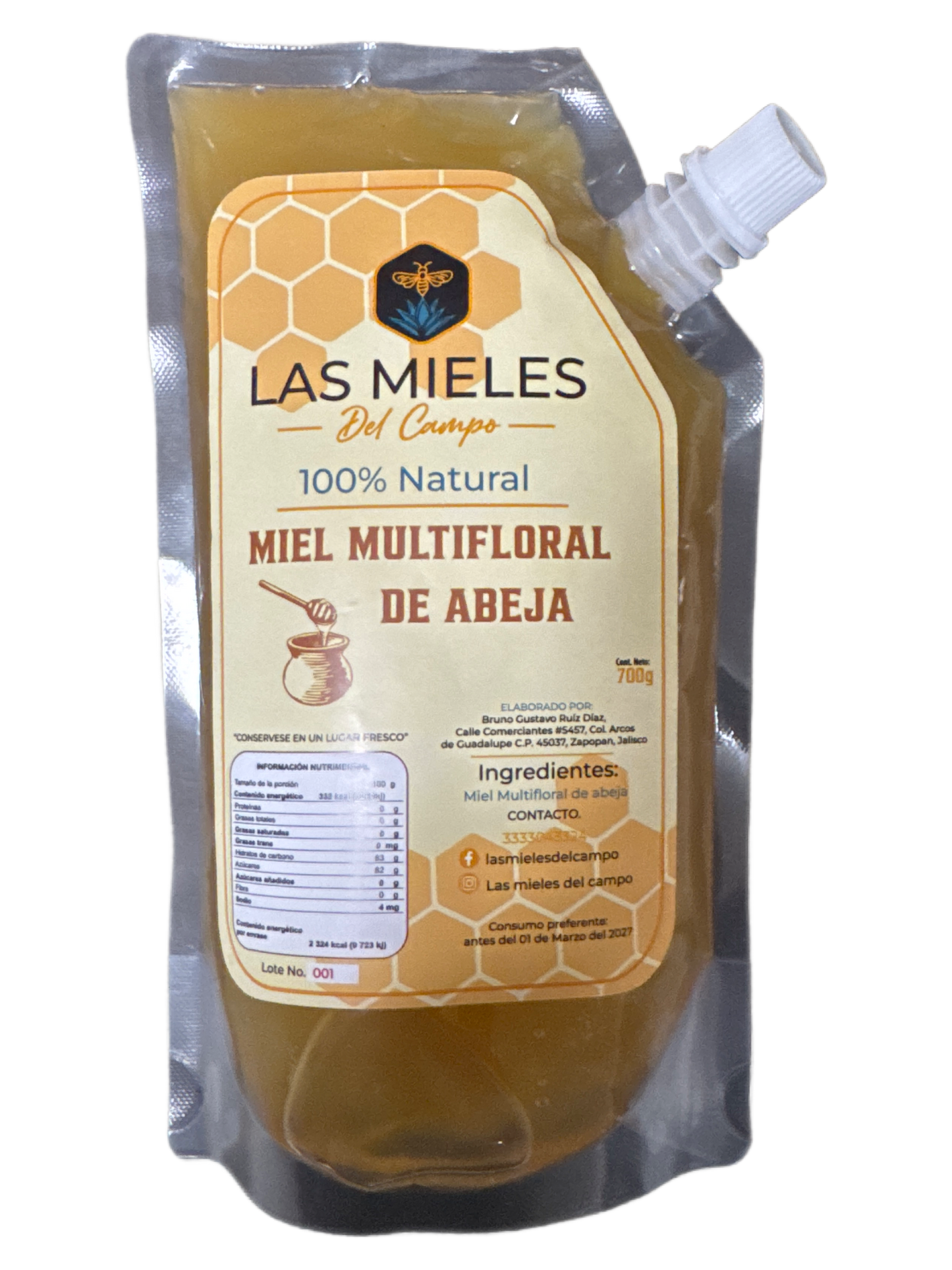 Miel Multifloral de Abeja